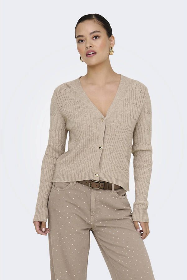 Only Vest ONLKATIA LS CABLE V-NECK CARDIGAN CC KNT