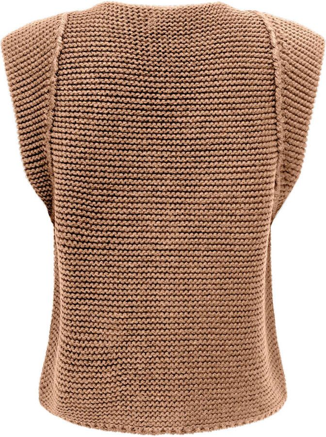 Only Sleeveless Knitwear Bruin Dames - Foto 3