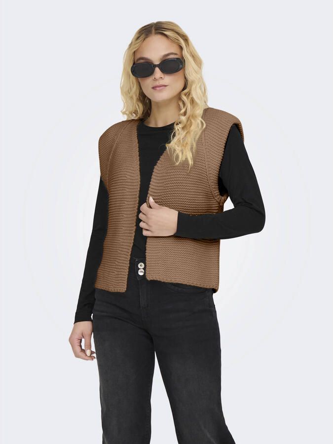 Only Sleeveless Knitwear Bruin Dames