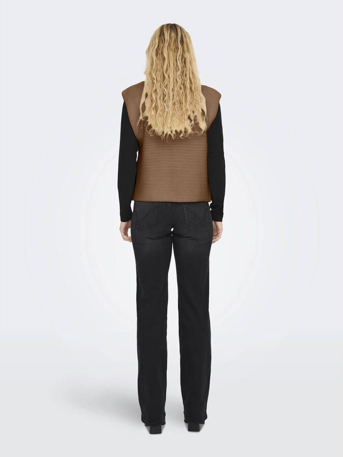 Only Sleeveless Knitwear Bruin Dames - Foto 2