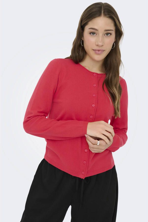 ONLY vest rood gebreid - Foto 3