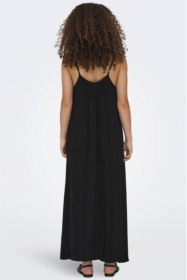 ONLY viscose maxi halterjurk zwart - Foto 2
