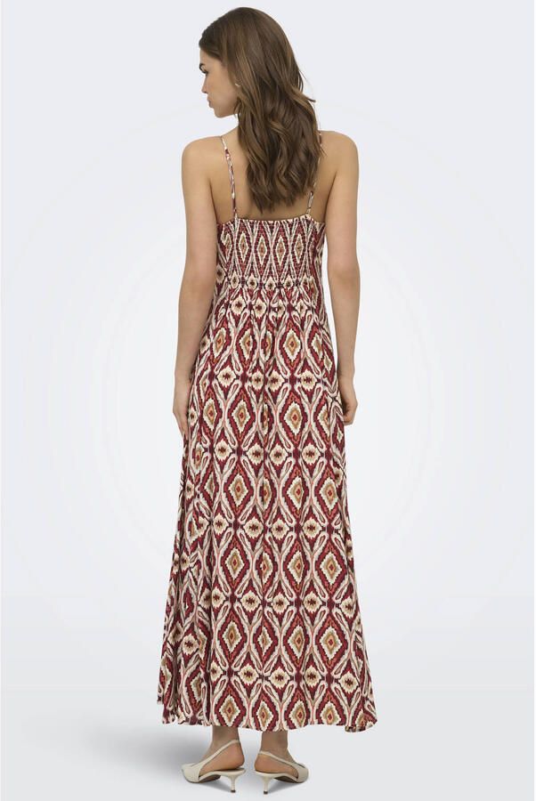 ONLY viscose maxi zomerjurk met print rood - Foto 2