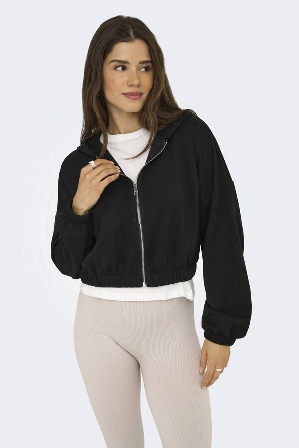 Only Hoodie ONLSCARLETT LS ELASTIC ZIP HOOD SWT NOOS