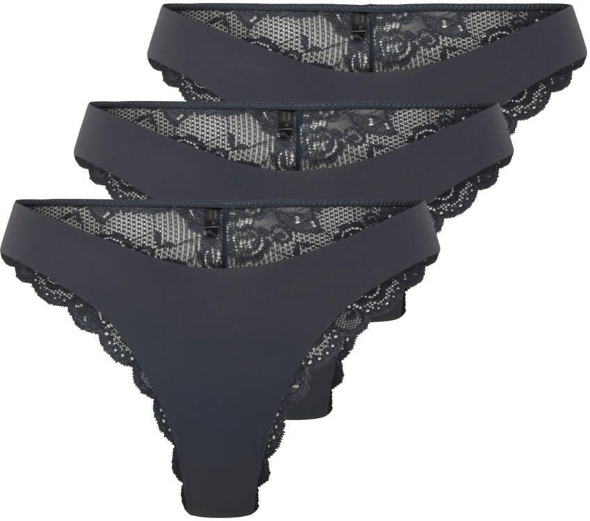 Only Brazilian slip ONLCHLOE LACE BRAZIL 3-PACK NOOS ACC (set 3 stuks)