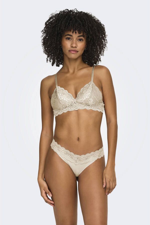 ONLY voorgevormde bralette ONLCHLOE ecru - Foto 3