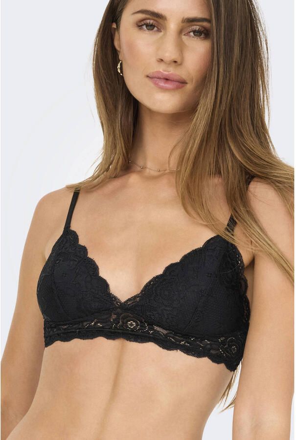 ONLY voorgevormde bralette ONLCHLOE zwart