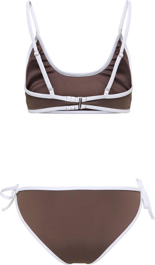 ONLY voorgevormde crop bikini set bruin - Foto 3