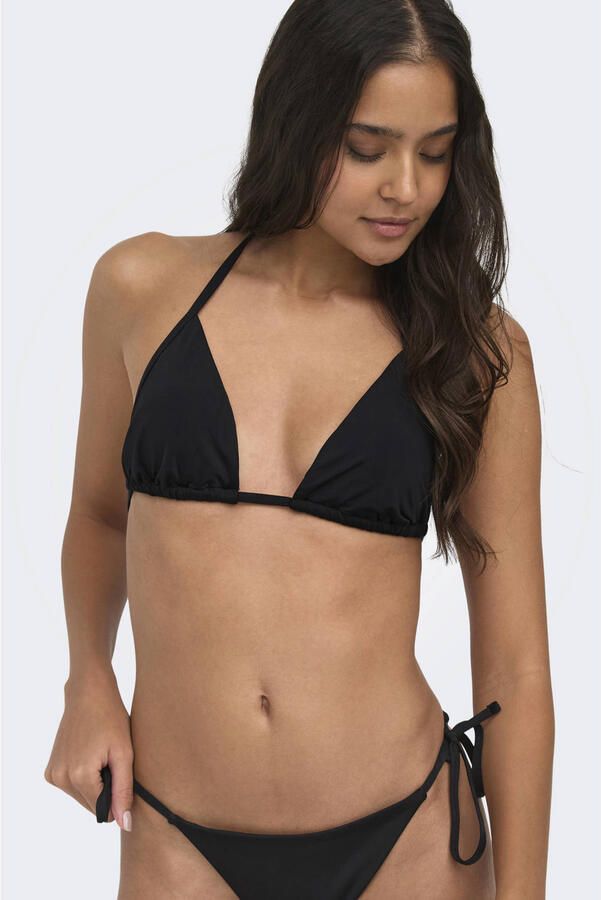 ONLY voorgevormde triangel bikinitopje zwart - Foto 2
