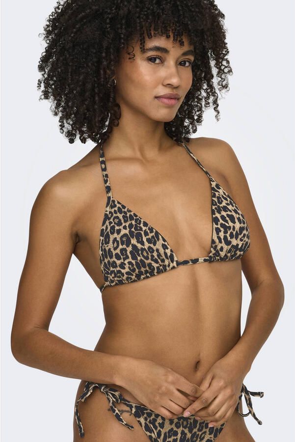ONLY voorgevormde triangeltop beige zwart - Foto 2