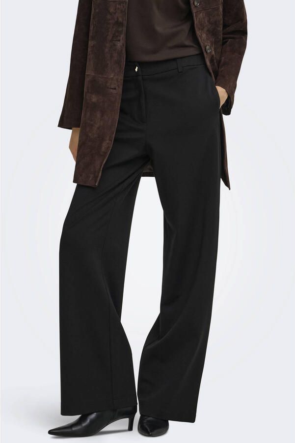 ONLY wide leg casual broek zwart