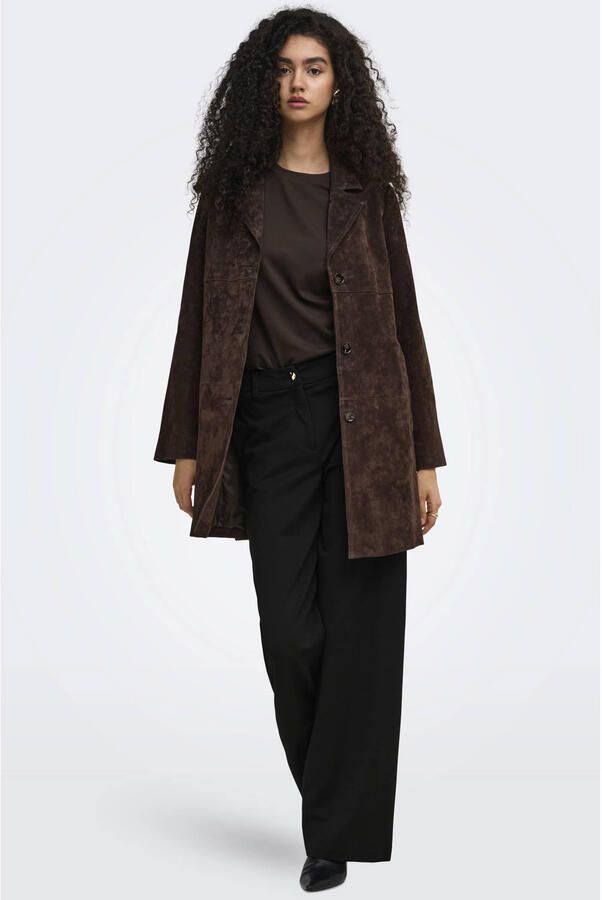 ONLY wide leg casual broek zwart - Foto 3