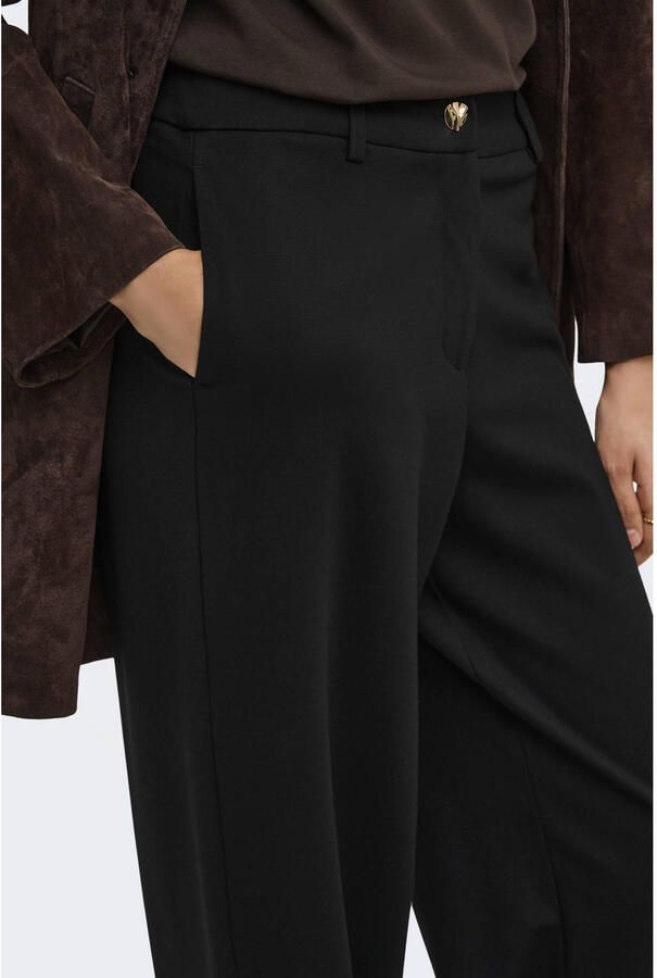 ONLY wide leg casual broek zwart - Foto 2