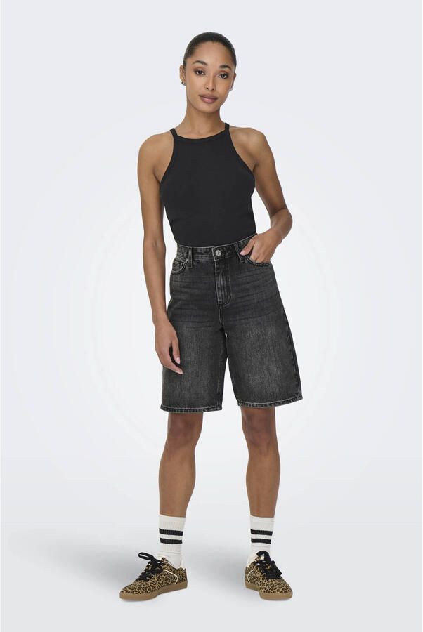 Only Regular fit korte jeans met wijde pijpen model 'SONNY'