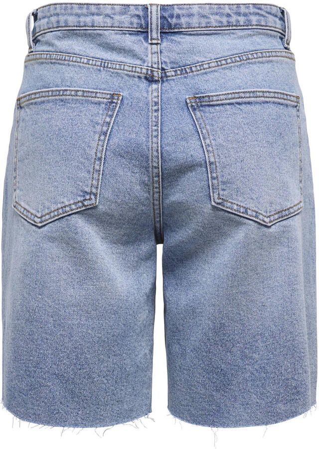 ONLY wide leg high waist denim short light blue denim - Foto 2