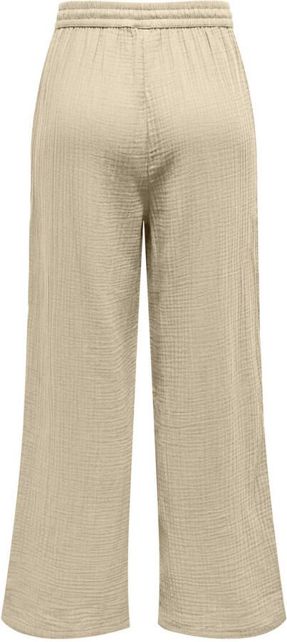 Only Regular fit stoffen broek in kreuklook model 'THYRA' - Foto 3