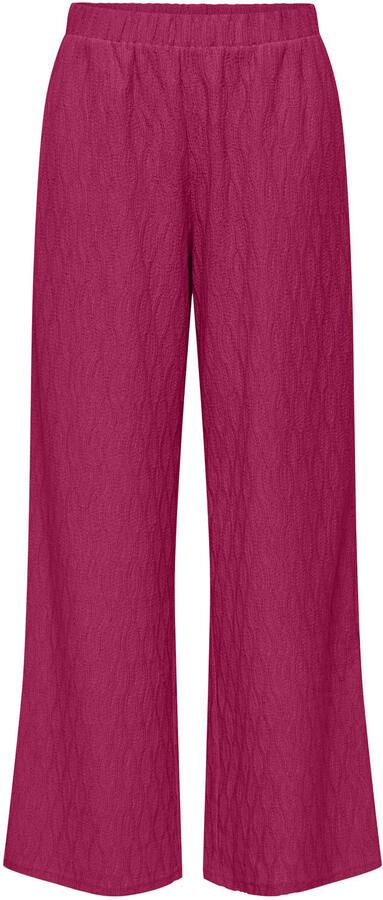 ONLY wide leg high waist casual broek roze