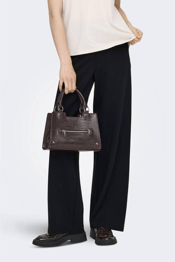 ONLY wide leg high waist casual broek zwart