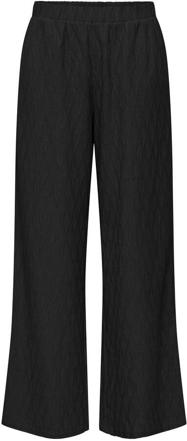 ONLY wide leg high waist casual broek zwart
