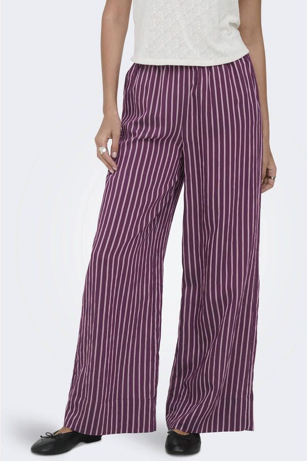 Only regular fit wijdte broek van viscosemix model 'MELDOLA'