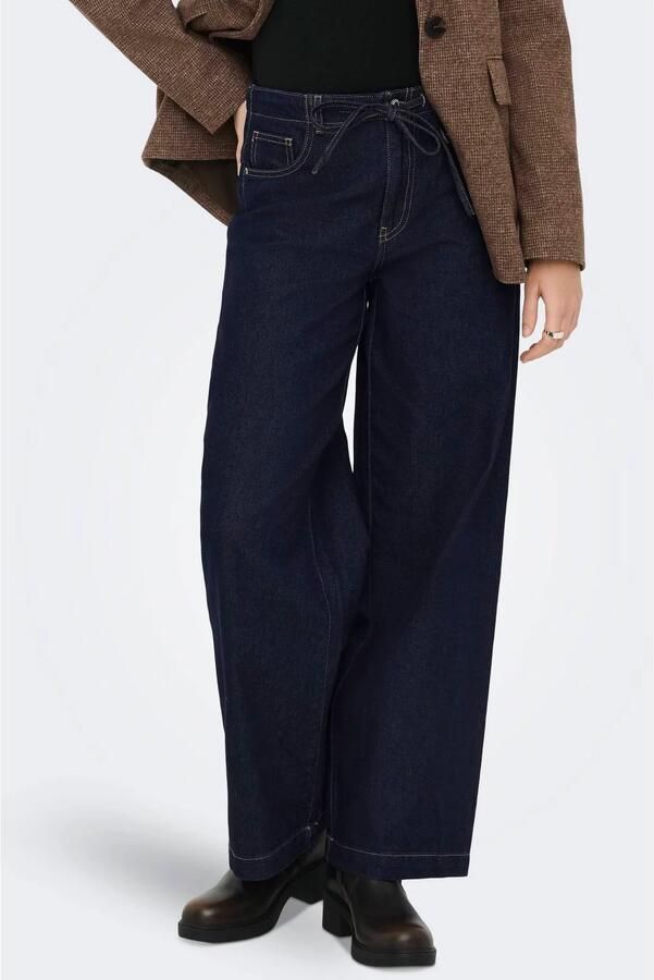 ONLY wide leg jeans dark blue denim