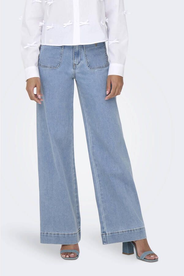 ONLY wide leg jeans light blue denim