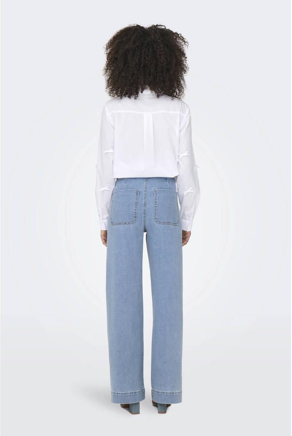 ONLY wide leg jeans light blue denim - Foto 2