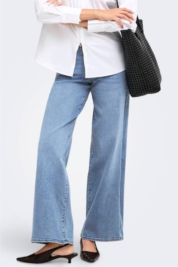 ONLY wide leg jeans light blue denim