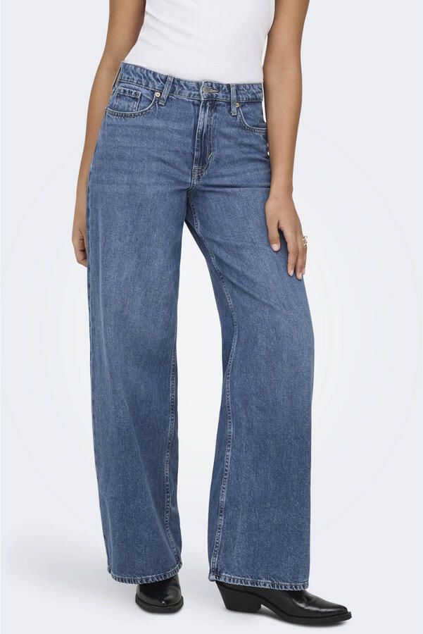 ONLY wide leg jeans medium blue denim