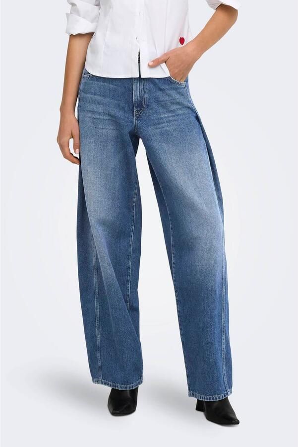 ONLY wide leg jeans medium blue denim