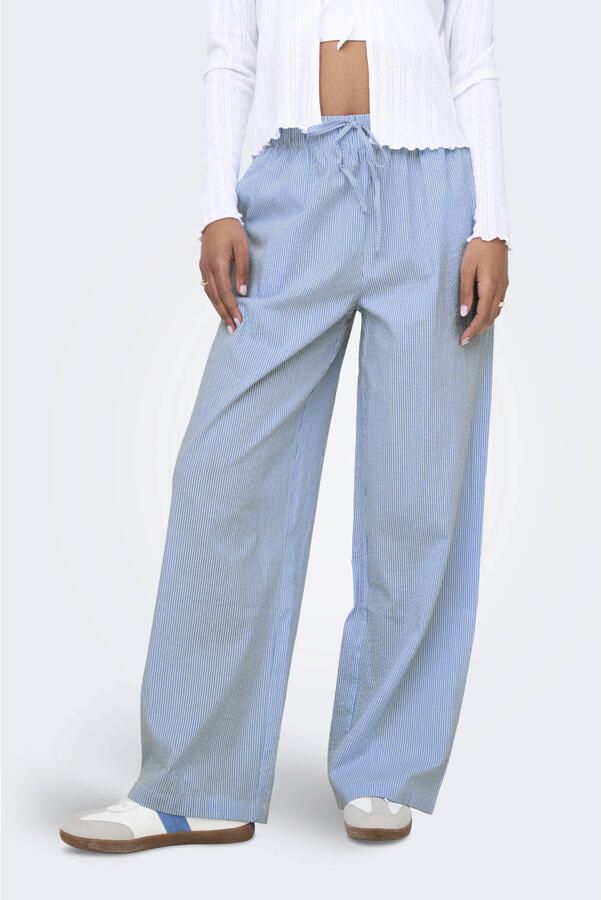 Only Regular fit wijde broek met all-over motief model 'AUGUSTA' - Foto 2