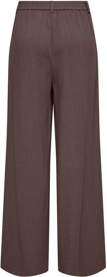 ONLY wide leg regular waist casual broek bruin