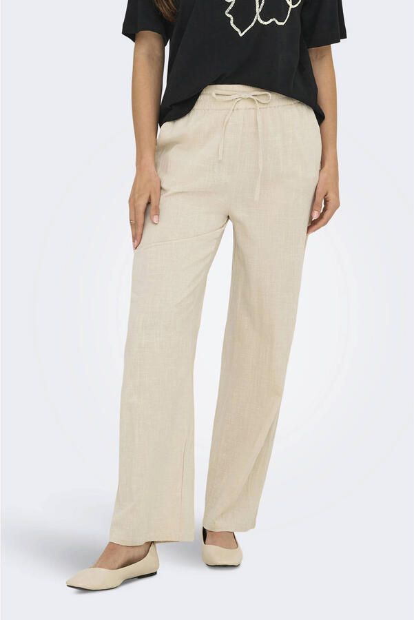 Only Comfortbroek ONLTIZANA COTTON LOOSE PANTS WVN