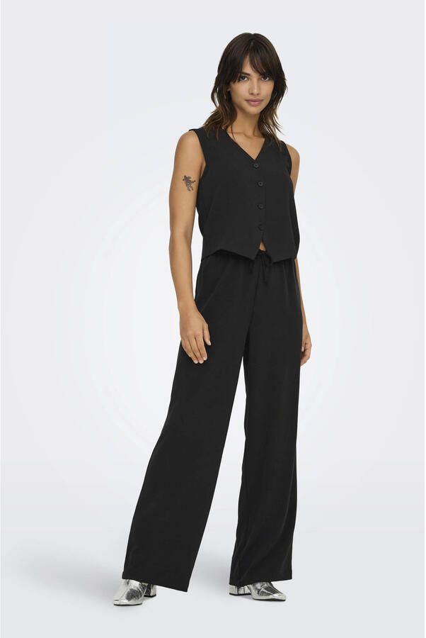 Only Brede broek met viscose model 'THANA LIFE'