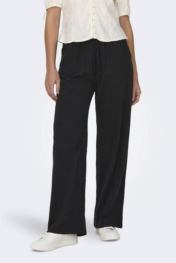 Only loose fit wijdte broek van puur katoen model 'TIZANA'
