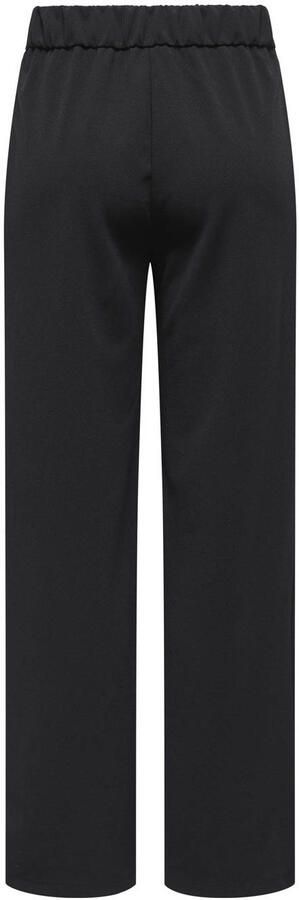 ONLY wide leg regular waist casual broek zwart - Foto 2