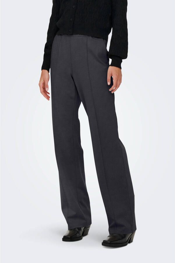 ONLY wide leg regular waist palazzo broek grijsblauw