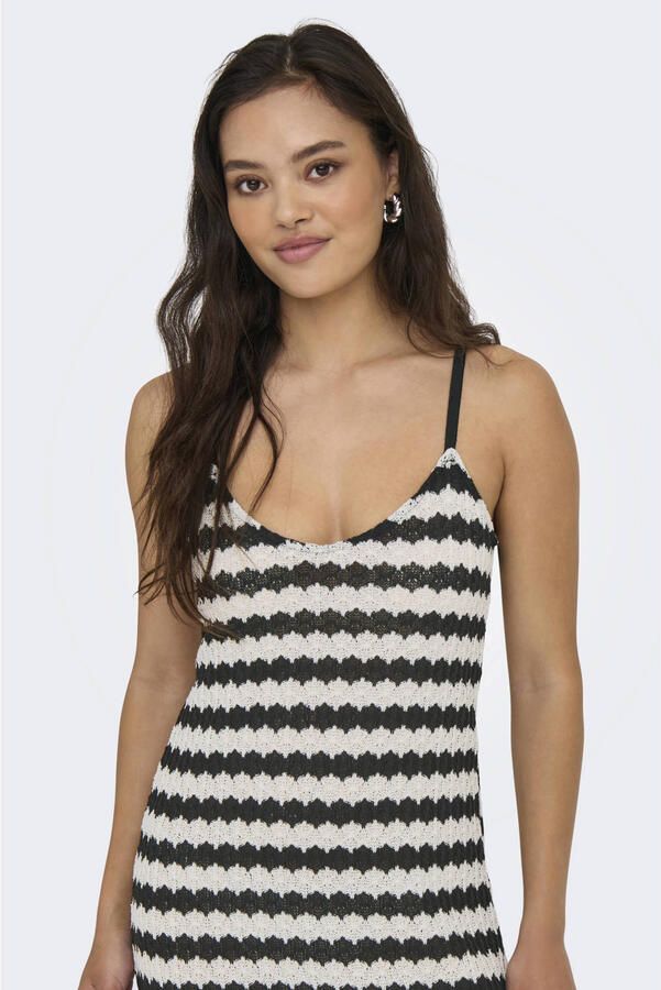 Only Gebreide jurk in A-lijn met spaghettibandjes - Foto 2