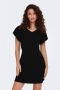 Only Gebreide jurk met pofmouwen model 'Leelo' - Thumbnail 1