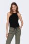 Only Slim fit top van een fijn gebreide viscosemix model 'GEMMA' - Thumbnail 1