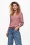 Only Gebreide pullover met V-hals model 'ONLATA' - Thumbnail 1