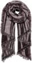 ONLY sjaal ONLLANA met zebraprint grijsroze zwart - Thumbnail 1