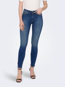 Only Stone-washed skinny fit jeans met used-effecten