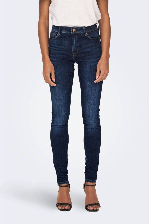 ONLY push-up skinny jeans ONLPUSH dark blue denim