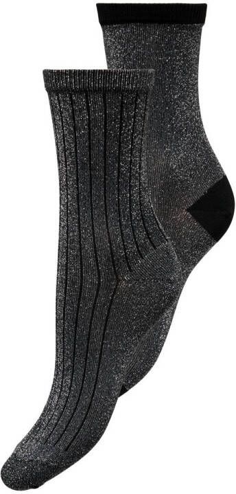 ONLY sokken ONLELENA set van 2 grijs zwart