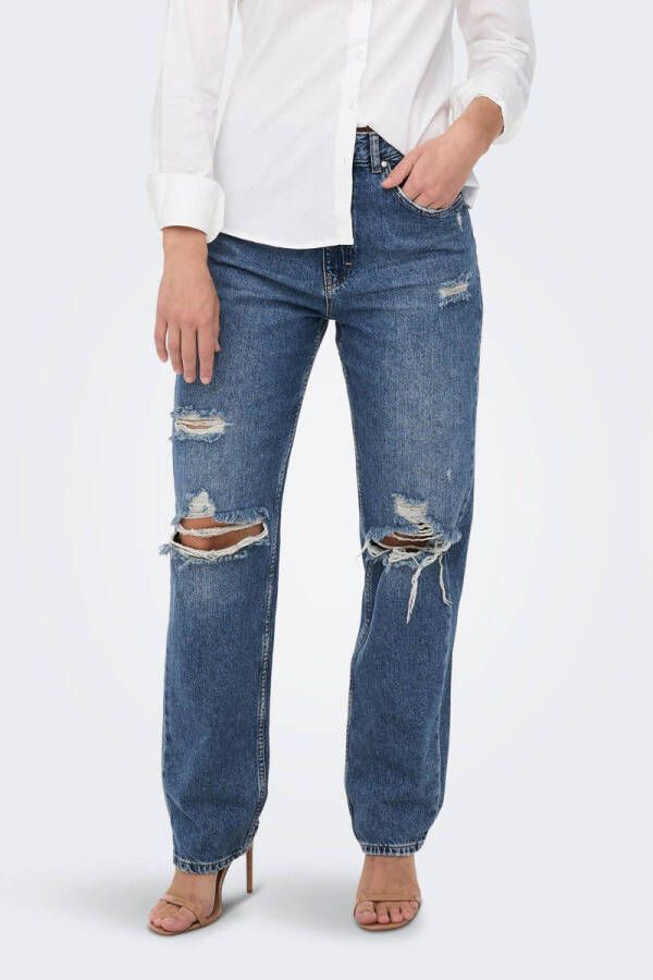 ONLY straight fit jeans ONLROBYN light medium blue denim