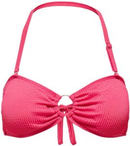 ONLY strapless bikinitop ONLALBA roze