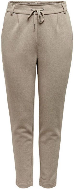 ONLY tapered fit broek ONLPOPSWEAT EVERY LIFE EASY PNT NOOS zand