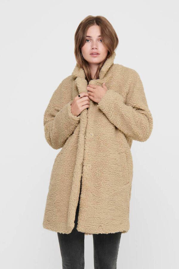 Only Lange jas van teddybont model 'AURELIA'