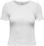 Only Shirt met stretch model 'Deli' gesmokt - Thumbnail 1